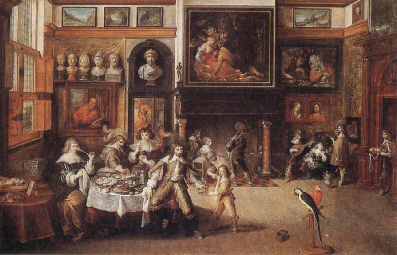 Frans Francken II Supper at the House of Burgomaster Rockox oil painting image